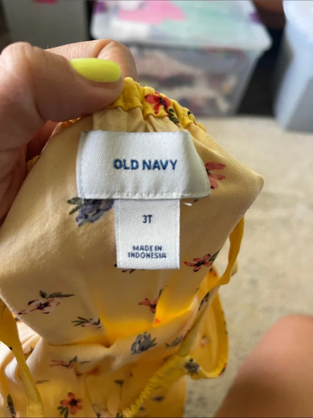 3T yellow dress